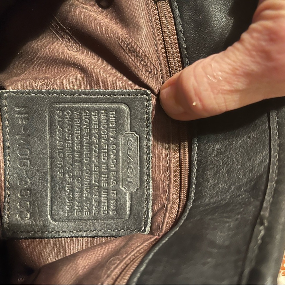 Vintage Coach Legacy Tote 9803 Black - Picture 5 of 11